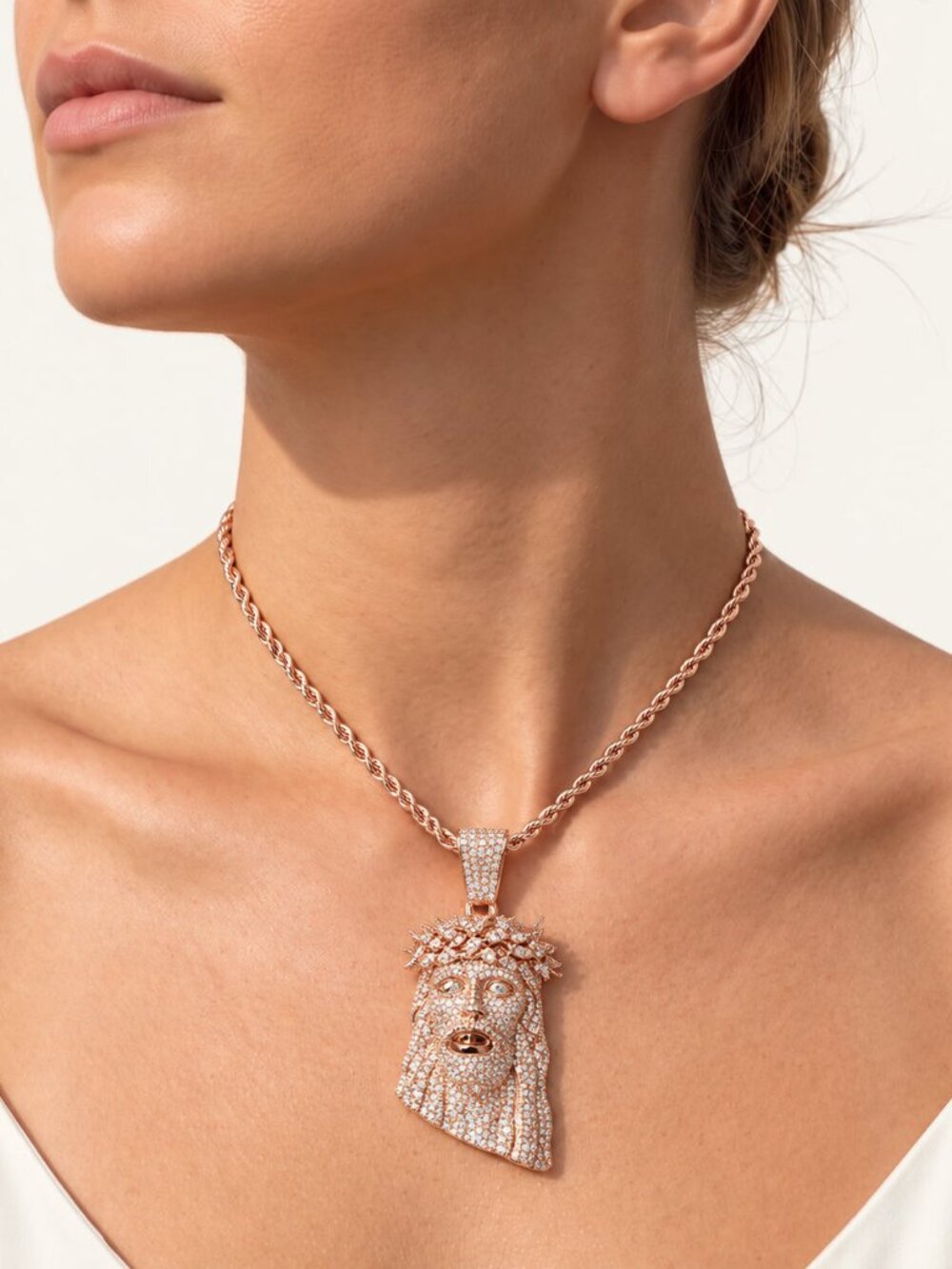 Crown of Thorns Jesus Pendant - FLORASA